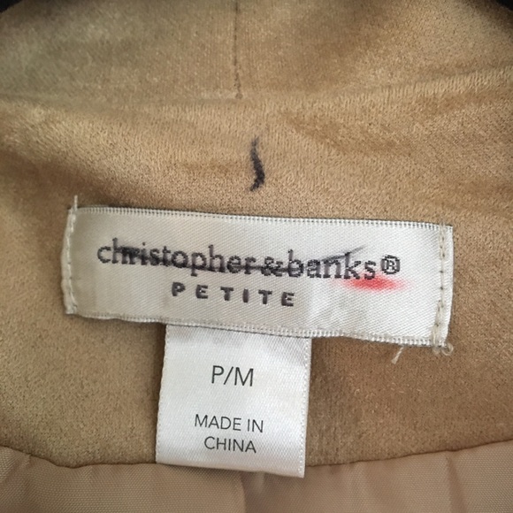 Christopher Banks camel suede jacket - petite M - Picture 3 of 10
